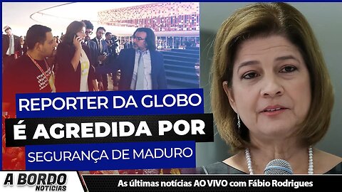 BOMBA: SEGURANÇAS DE MADURO AGRIDE REPORTER DA GLOBO