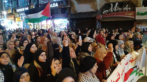 فلسطين ولبنان جبهة واحدة ضد العدوان مسيرة جماهيرية بطنجة 25 11 2024