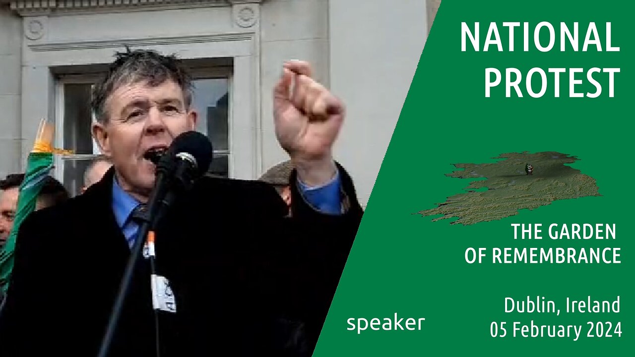 speaker -National Protest, Dublin , Ireland - 05 Feb 2024