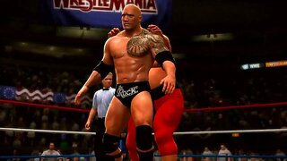 WWE 2K14 Gameplay The Rock vs Yokozuna