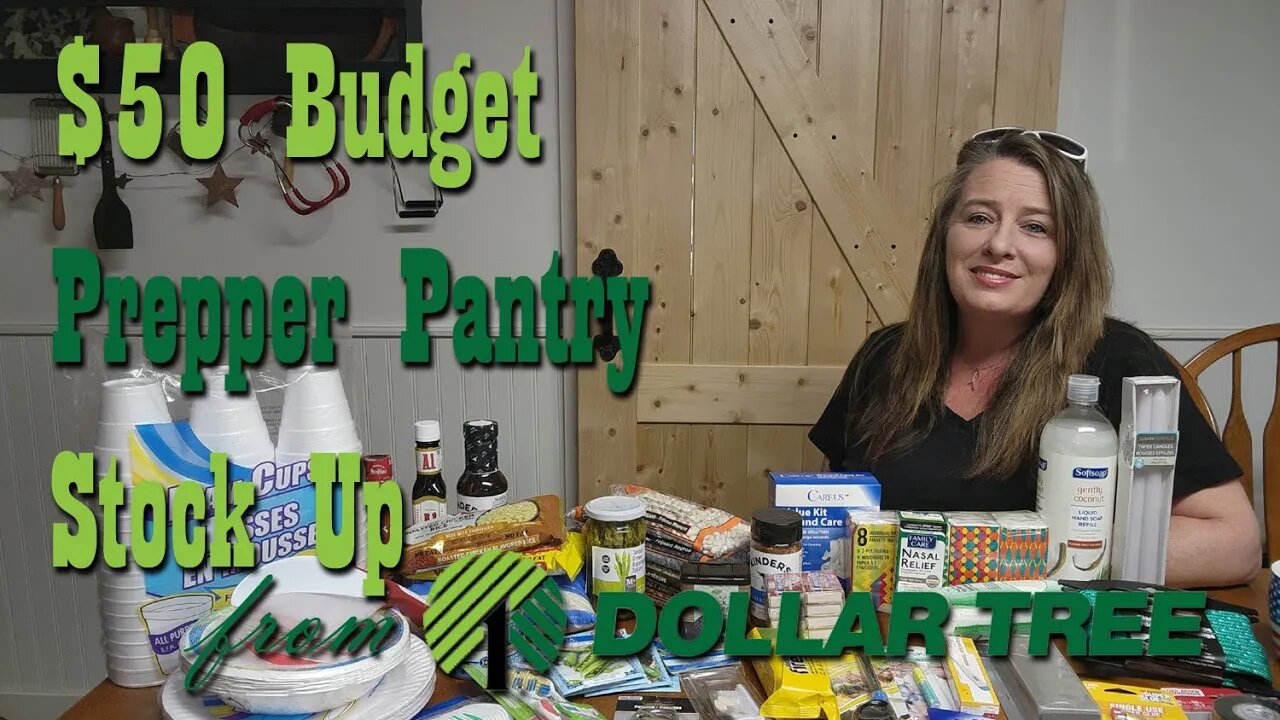 $50 Budget Prepper Pantry Stock Up from Dollar Tree ~ Preparedness