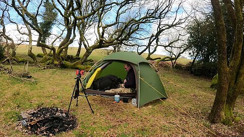 packing my Bergen in the tent speedlapse. Reddacleave campsite Dartmoor 25th March 2023(4)