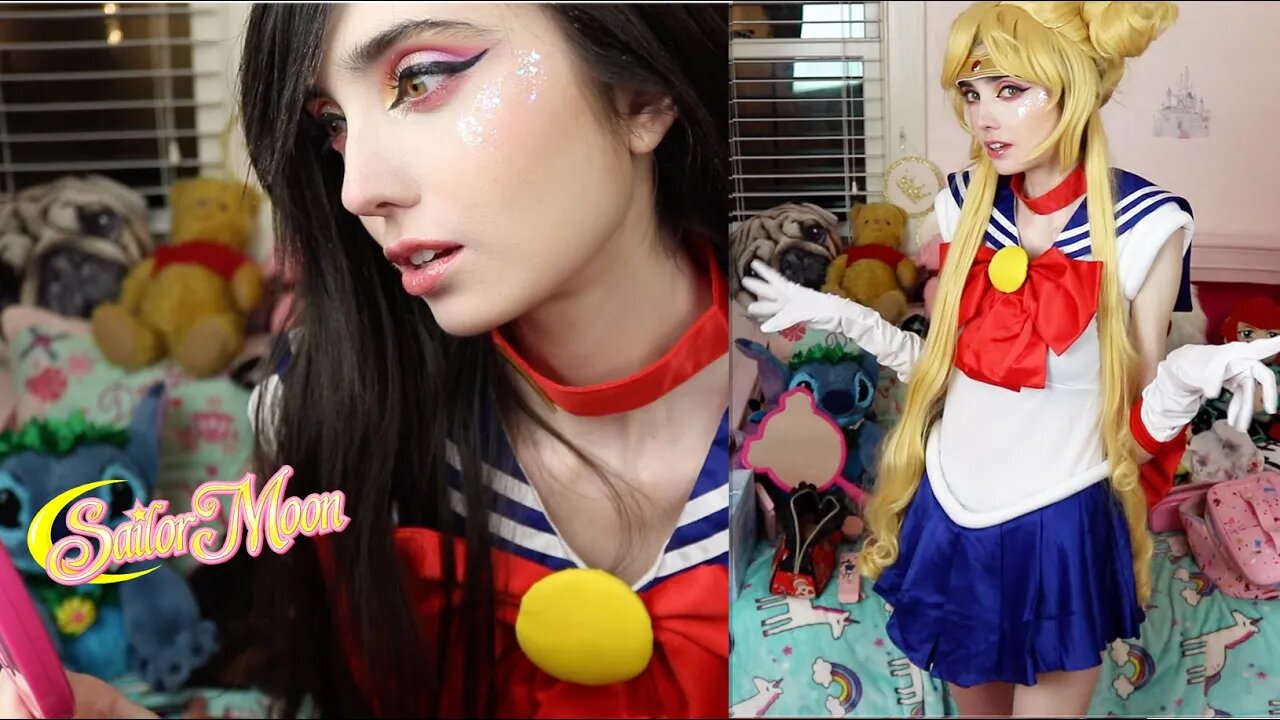 I Transformed Myself Into Sailor Moon... Sailor Moon x Colourpop Collection Try On!