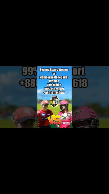 Sydney Sixers Women vs Melbourne Renegades Women,37th match prediction , wbbl match prediction, wbbl