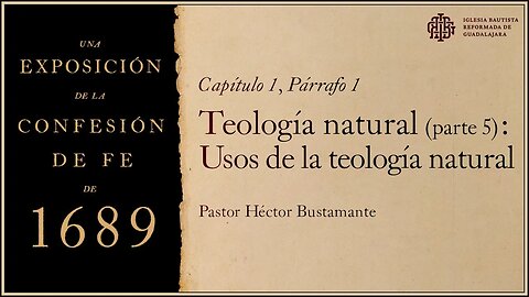 Iglesia Bautista Reformada de Guadalajara - Confesión Bautista de Fe de Londres de 1689