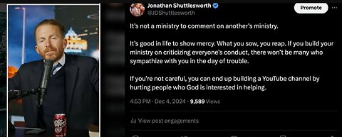 Jonathan Shuttlesworth calls ministers who expose "Pricks."