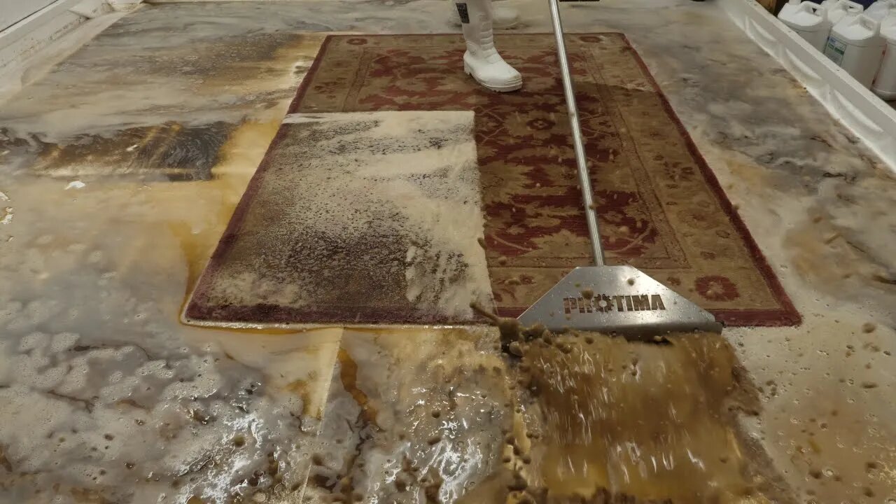 From Noob to Pro : Watch Me 'Try' To Clean a Tobacco-Stained Rug! ASMR Carpet Cleaning