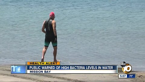 Public warned of high bacteria levels in water