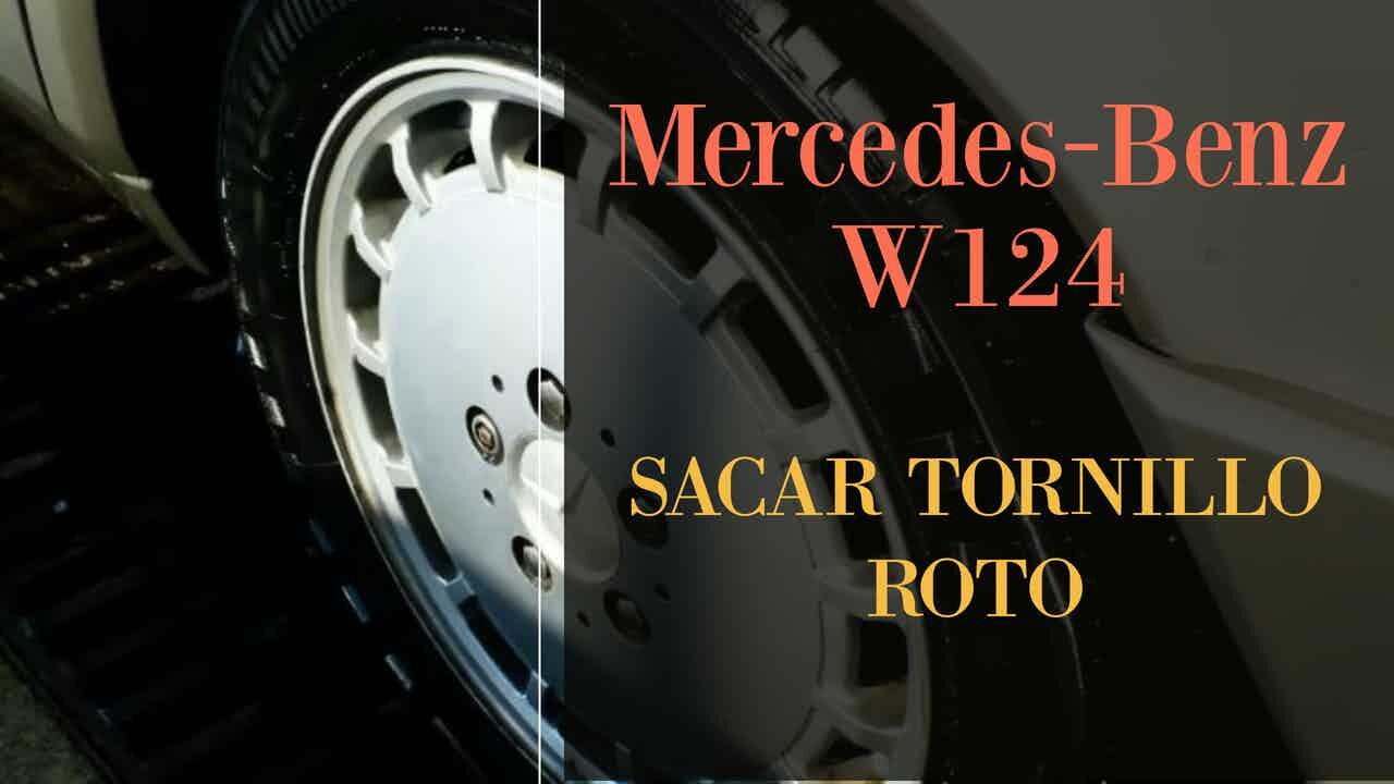 Mercedes Benz W126 - Cómo sacar tornillo de llanta si esta roto tutorial