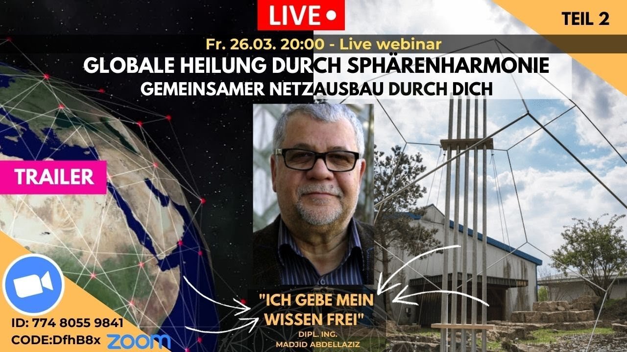 Trailer - Webinar#2 - 26-03-21- Ich gebe mein Wissen frei - Netzausbau der Sphärenharmonie.