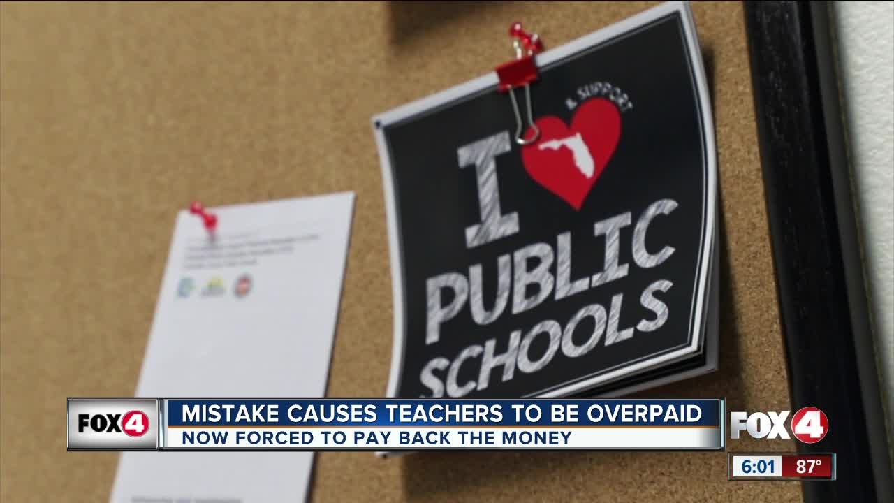 Mistake causes teachers to be overpaid