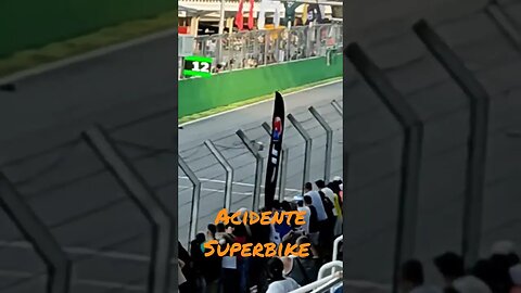 Momento de acidente - Superbike - Interlagos 07/05 - Moto