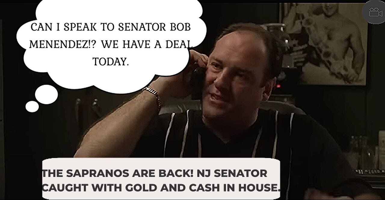 THE SAPRANOS STILL EXIST...NJ SENATOR CAUGHT WITH GOLD IN HOUSE..