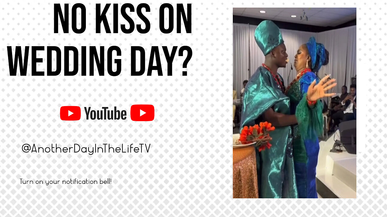 Woman Refuses To Kiss Husband On Wedding Day