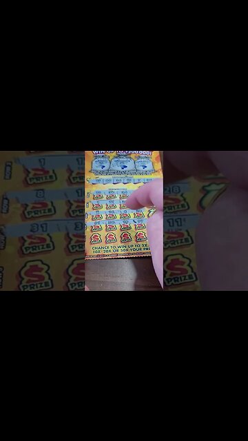 Money Bag Lottery Ticket Test!