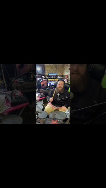 Montana Winter Blues! Join us live tonight on Twitch! #drum #musician #drummers #drumlife #livemusic