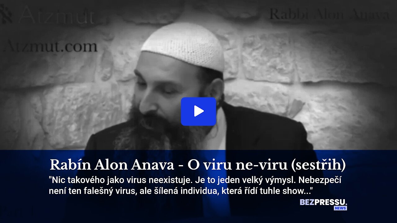 Rabín Alon Anava - O viru ne-viru (sestřih)