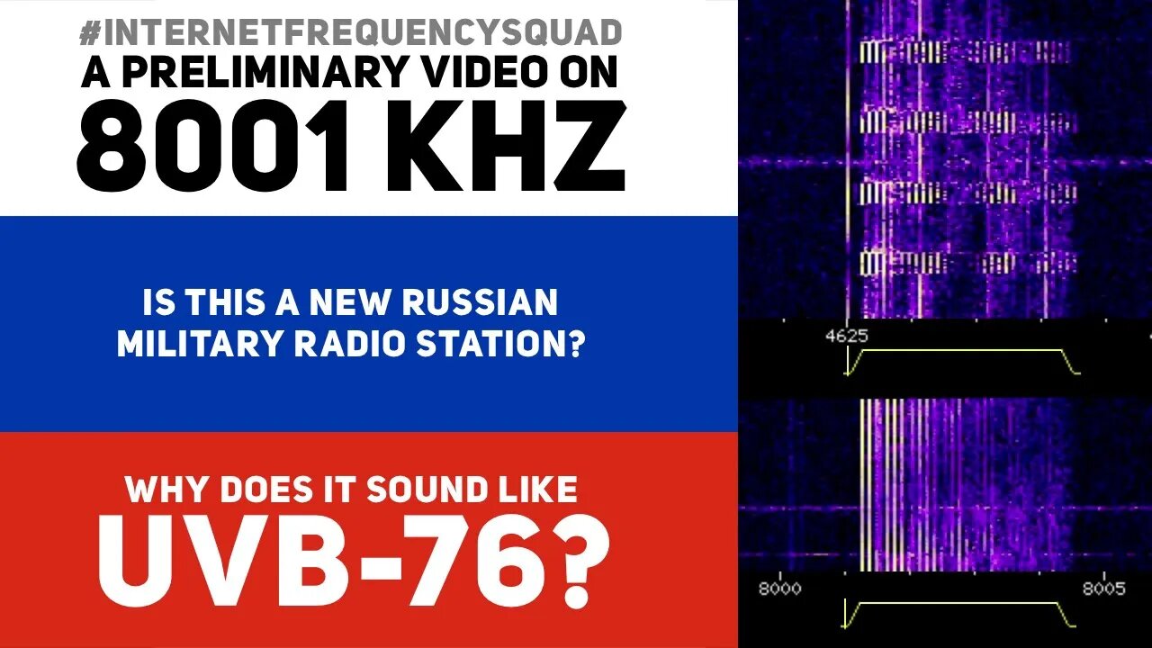 Is 8001 kHz a new Russian shortwave radio station? Why does it sound like UVB-76?