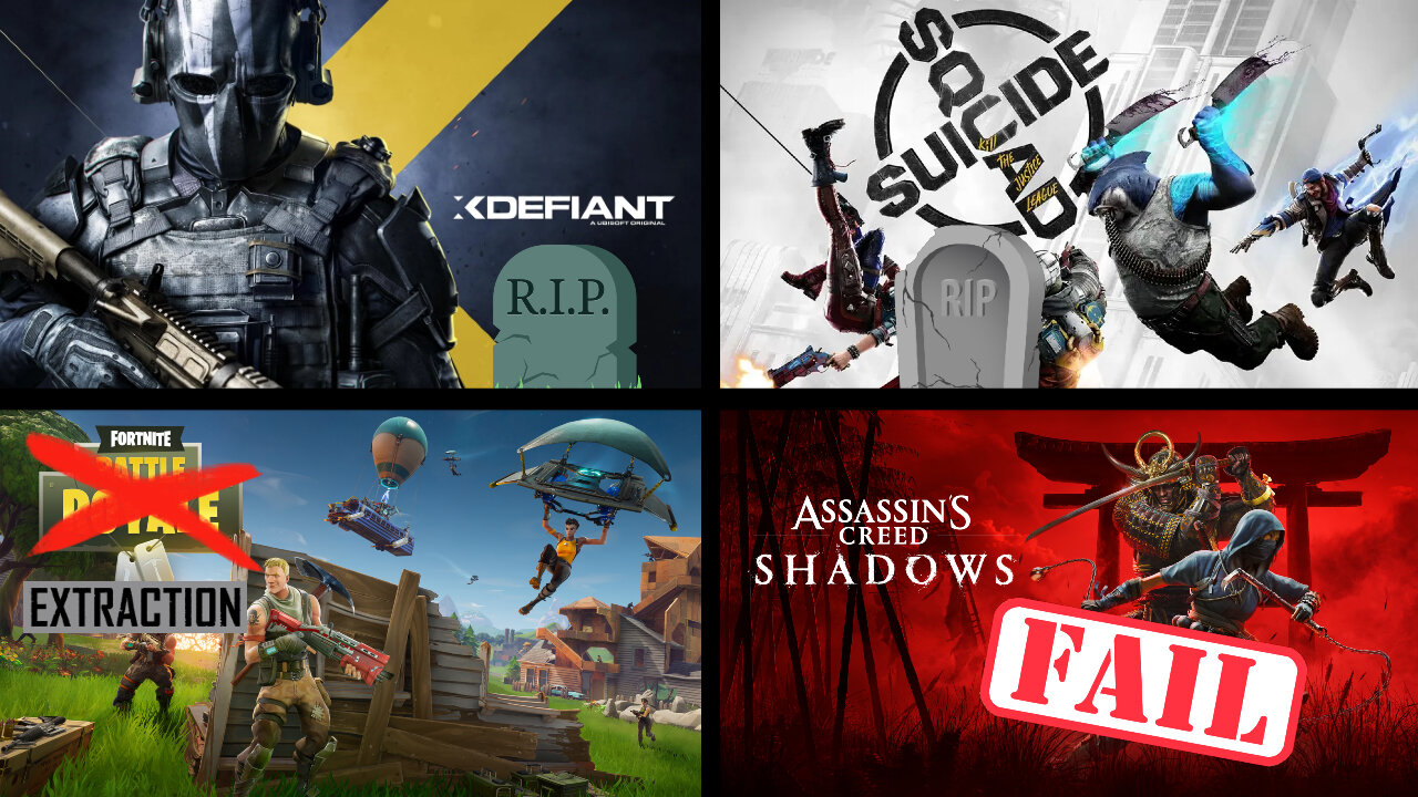 RIP XDefiant | RIP Suicide Squad | Fortnite Extraction Mode | AC Shadows Will FAIL | RunningNews