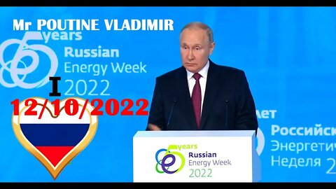 Poutine prend la parole lors d’une séance plénière de la «Semaine russe de l’énergie»