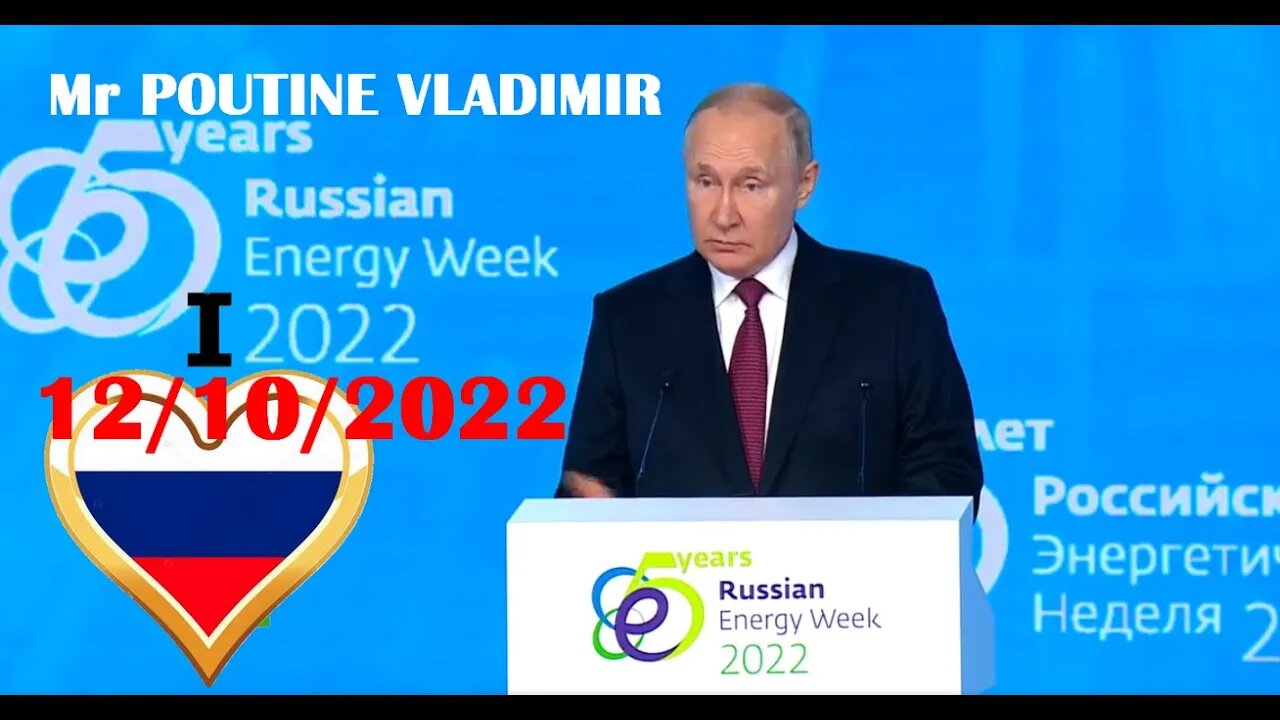 Poutine prend la parole lors d’une séance plénière de la «Semaine russe de l’énergie»