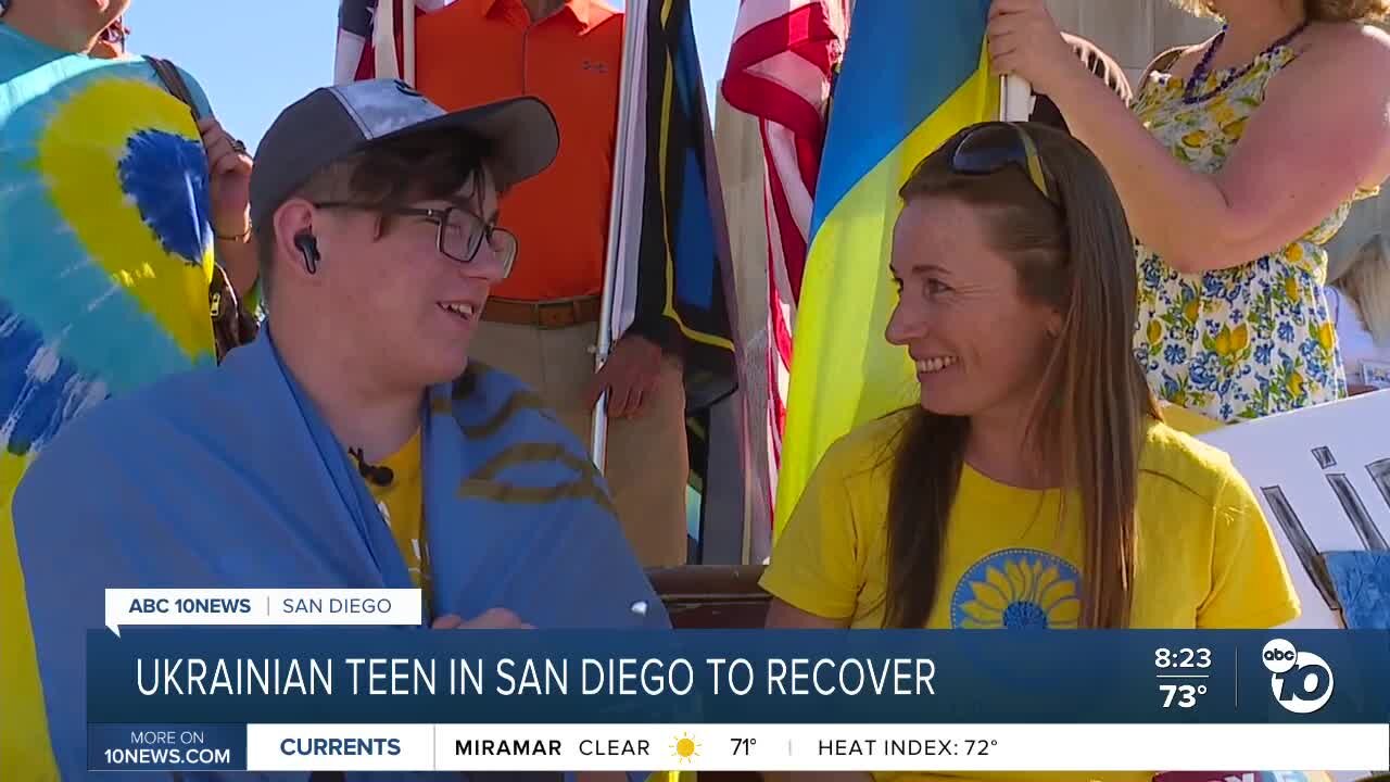 San Diego community helping Ukrainian teen awaiting prosthetic treatment