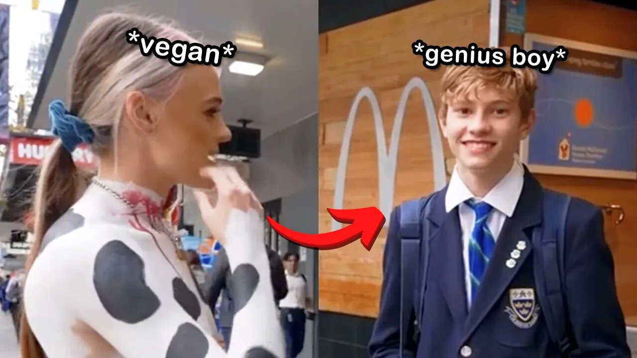 Teenage Boy Silences Arrogant Vegan