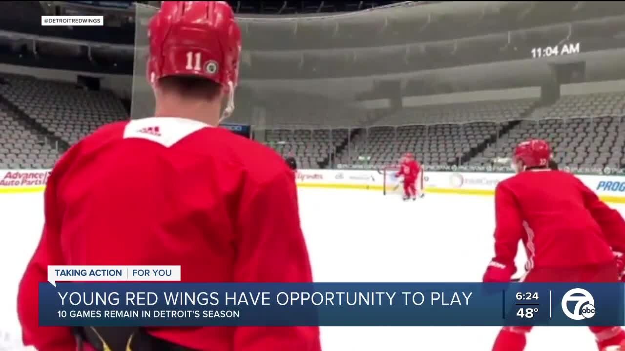 Veleno among young Red Wings with opportunity late in season