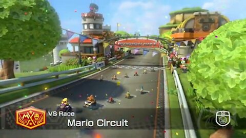 Mario Kart 8 Deluxe - 50cc (Hard CPU) - Mario Circuit