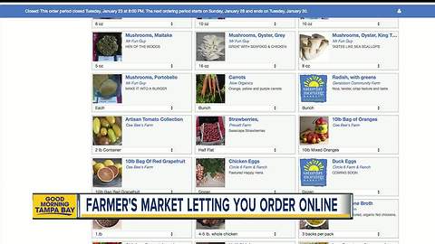 Order fresh food from St. Pete's 'Saturday Morning Market' online