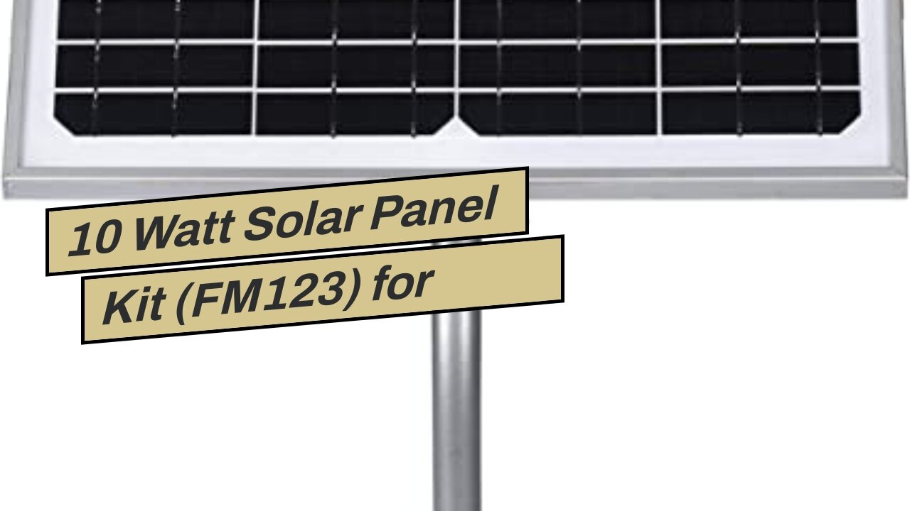 10 Watt Solar Panel Kit (FM123) for Mighty Mule Automatic Gate Openers