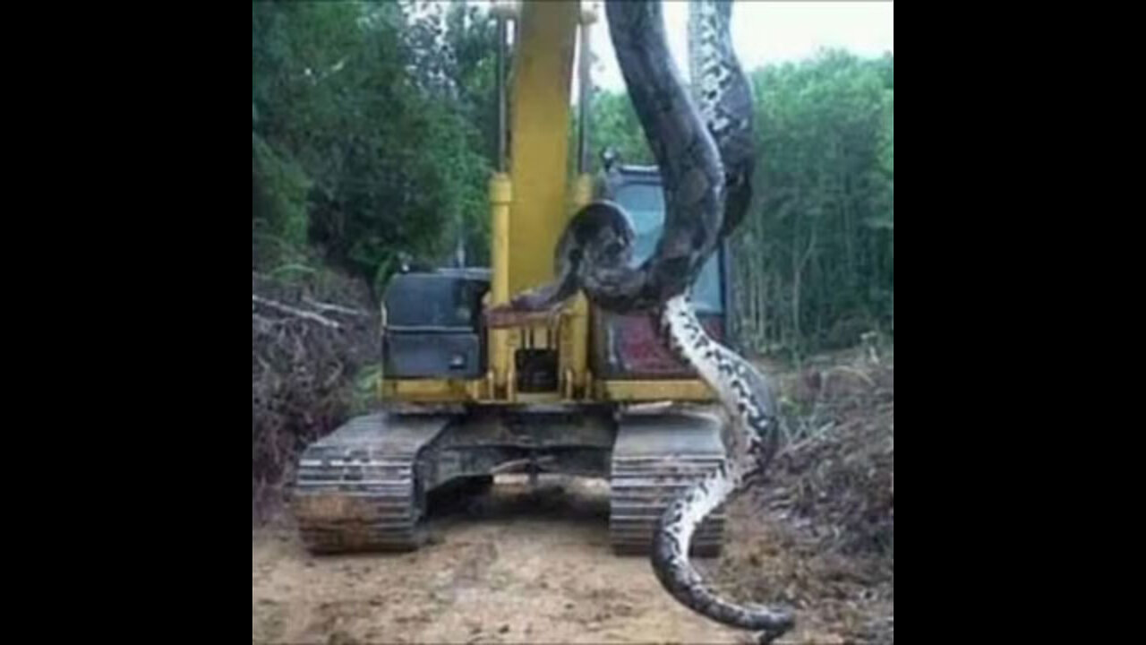 The world's largest snake anacond.