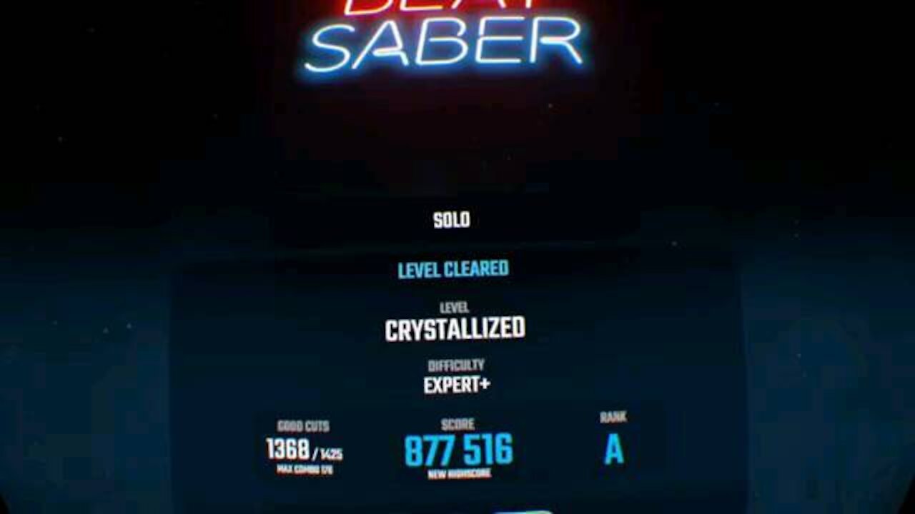 Beat saber - crystalized (Expert +)