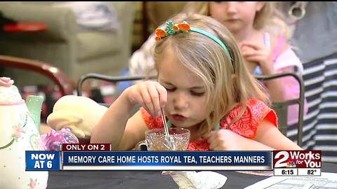 Owasso memory care center hosts royal tea party