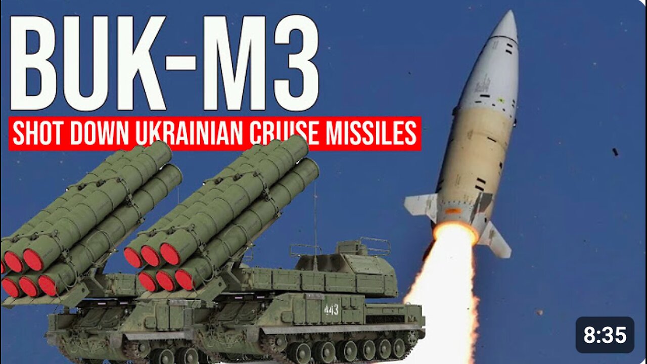 Russian Buk-M3 Air Defense Systems Shot Down another StormShadow Cruise Missiles in the Avdiivka Direction