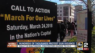 Hundreds of thousands protest gun violence