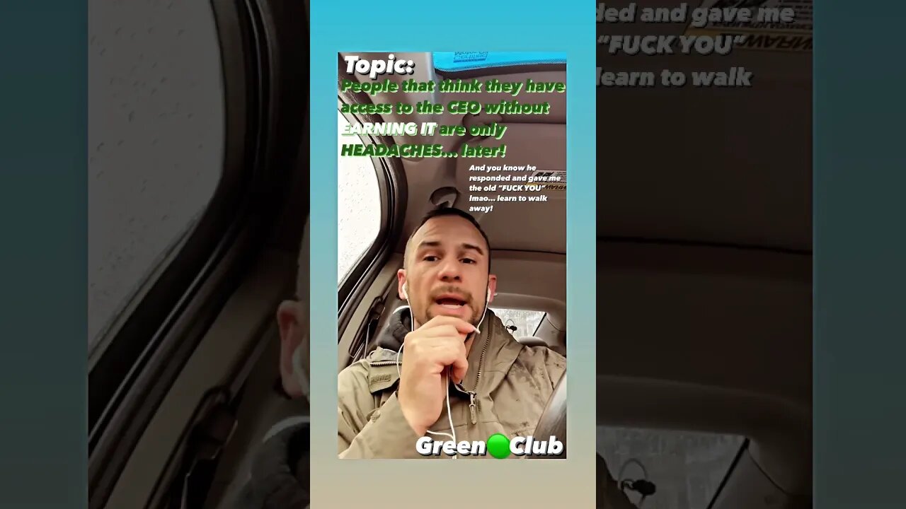 People That PRESS Access to THE CEO Will Be Headaches Later