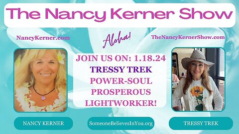 Join Us Tomorrow - 1.18.24 TRESSY TREK POWER-SOUL PROSPEROUS LIGHTWORKER!