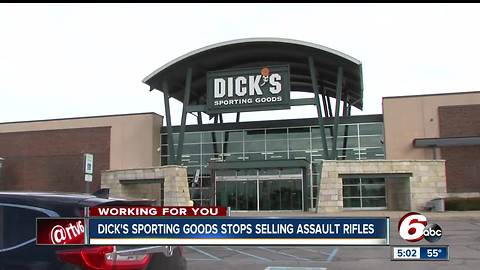 People in Indianapolis react to Dick's Sporting Goods decision to stop selling assault rifles to people under the age of 21