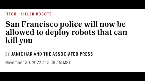 San Francisco Approves Robo Cop