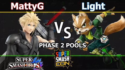 DMG|MattyG (Cloud) vs. Light (Fox) - Wii U Singles Phase 2 Pools - SSC2017