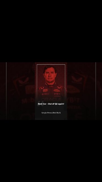 Qatar Qualifying, Perez Out Again!