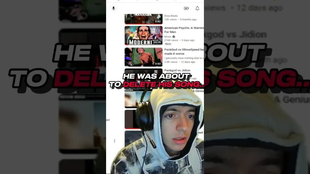 This KID almost DELETED his SONG because of this... #viral #shorts