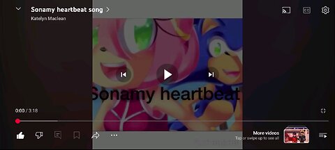 This is our heartbeat song our love SonAmy ❤️