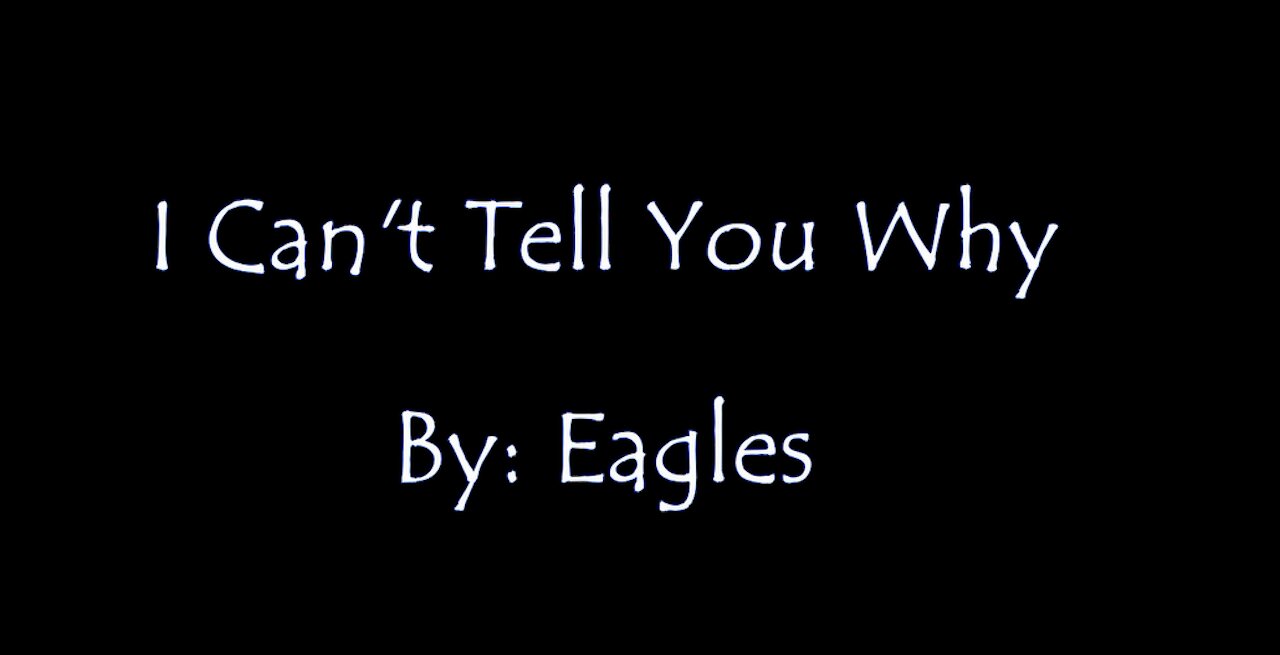 My Karaoke Version of "I Can't Tell You Why" By: Eagles | Vocals By: Eddie