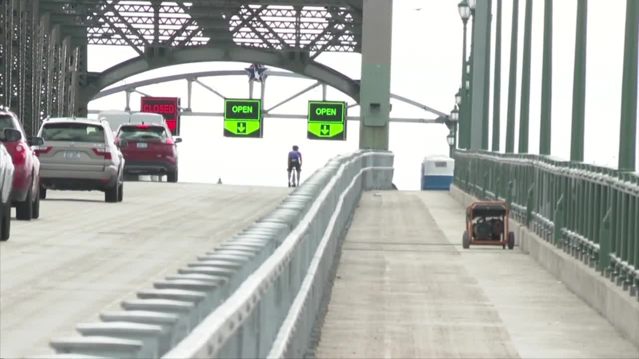 For the first time in a long time, you can walk across the Peace Bridge