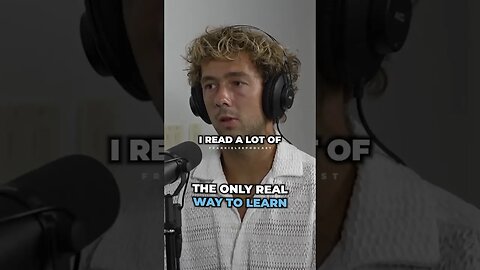 This is the only REAL WAY to learn ..