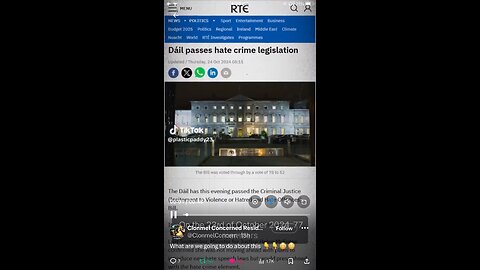 23/10/2024 Ireland : hate crime legislation