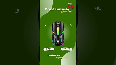 Mouse Luminoso com fio RGB