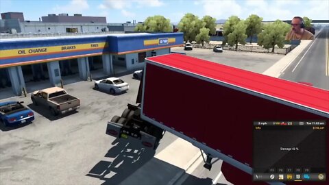 ATS - And this Happened. Brake dancing truck and trailer